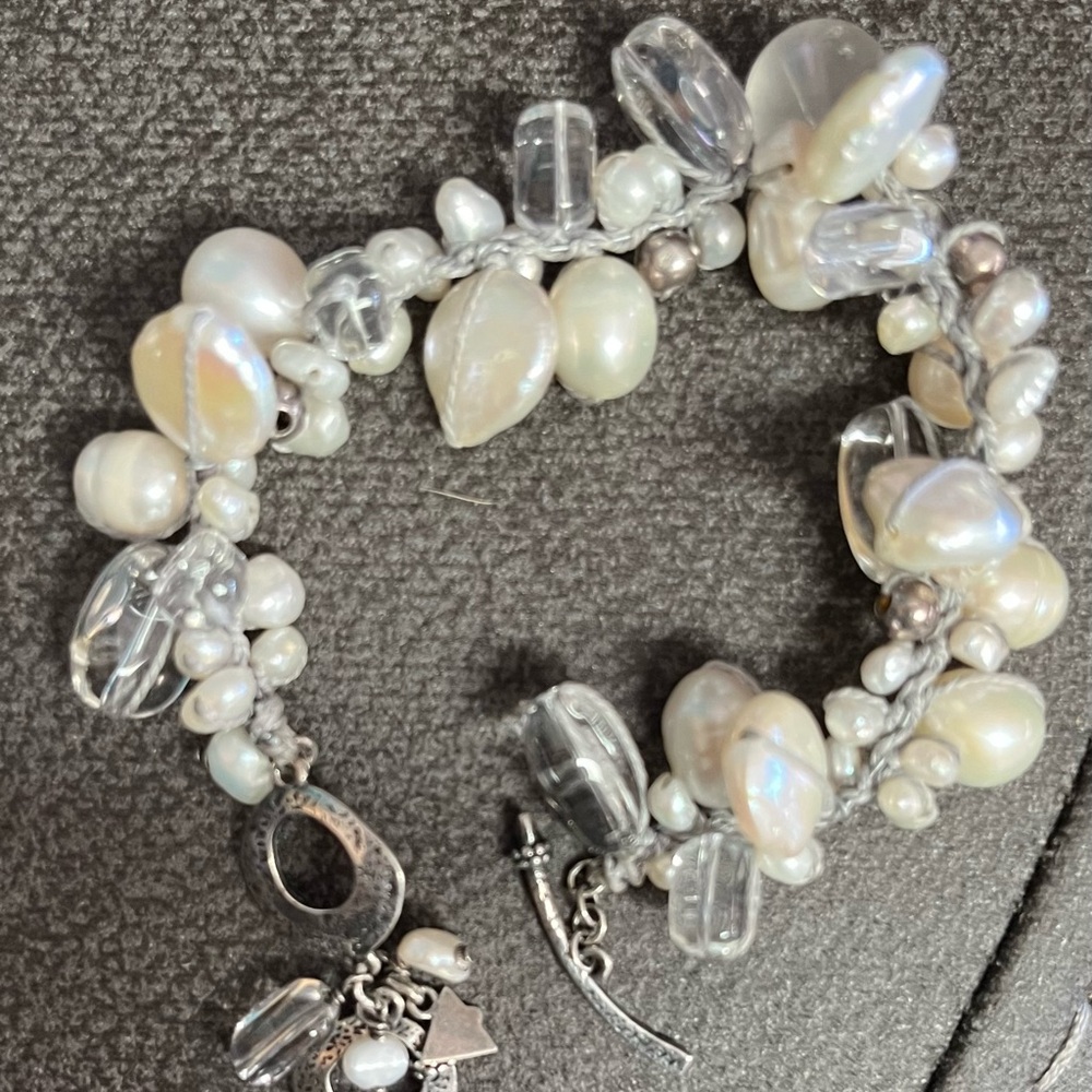 Beautiful Silpada brand “Effervescence “ Sterling Silver & Pearl bracelet. - Picture 6 of 6